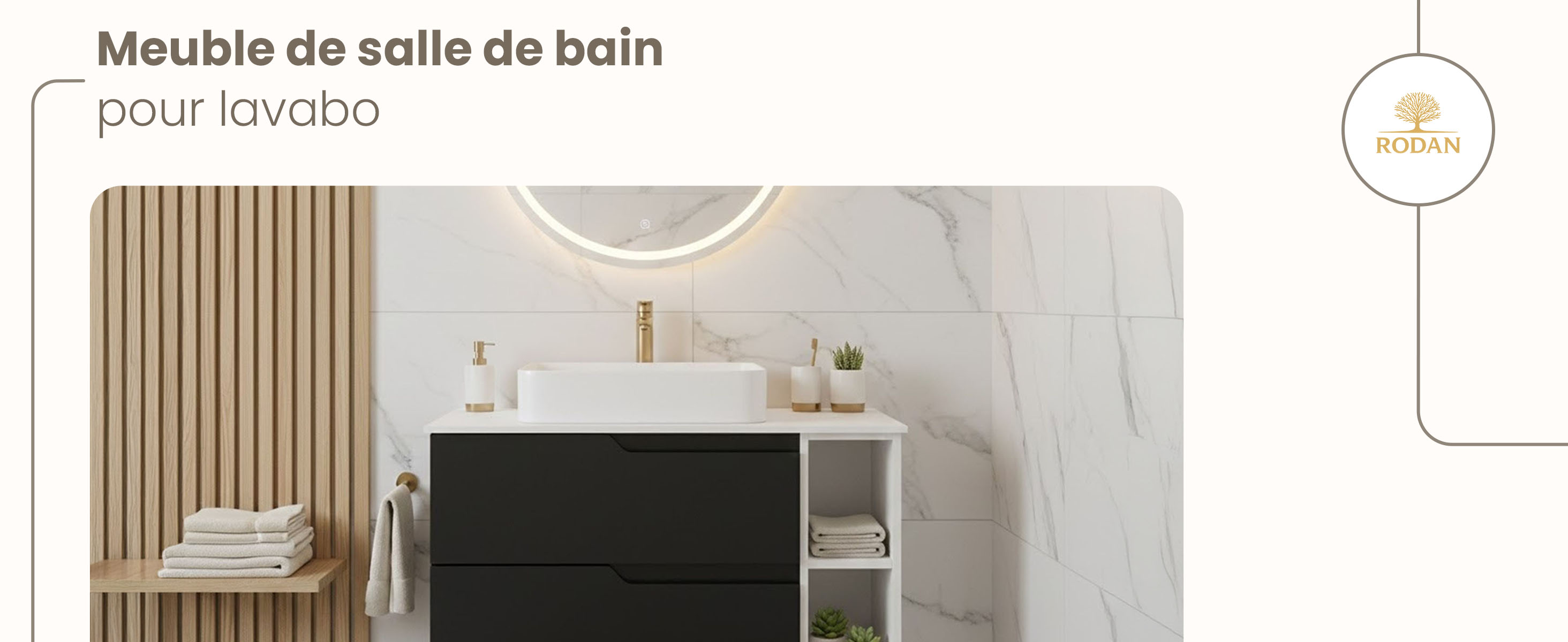 RODAN, meuble de salle de bain, armoire moderne, meuble sous vasque, meuble sous lavabo
