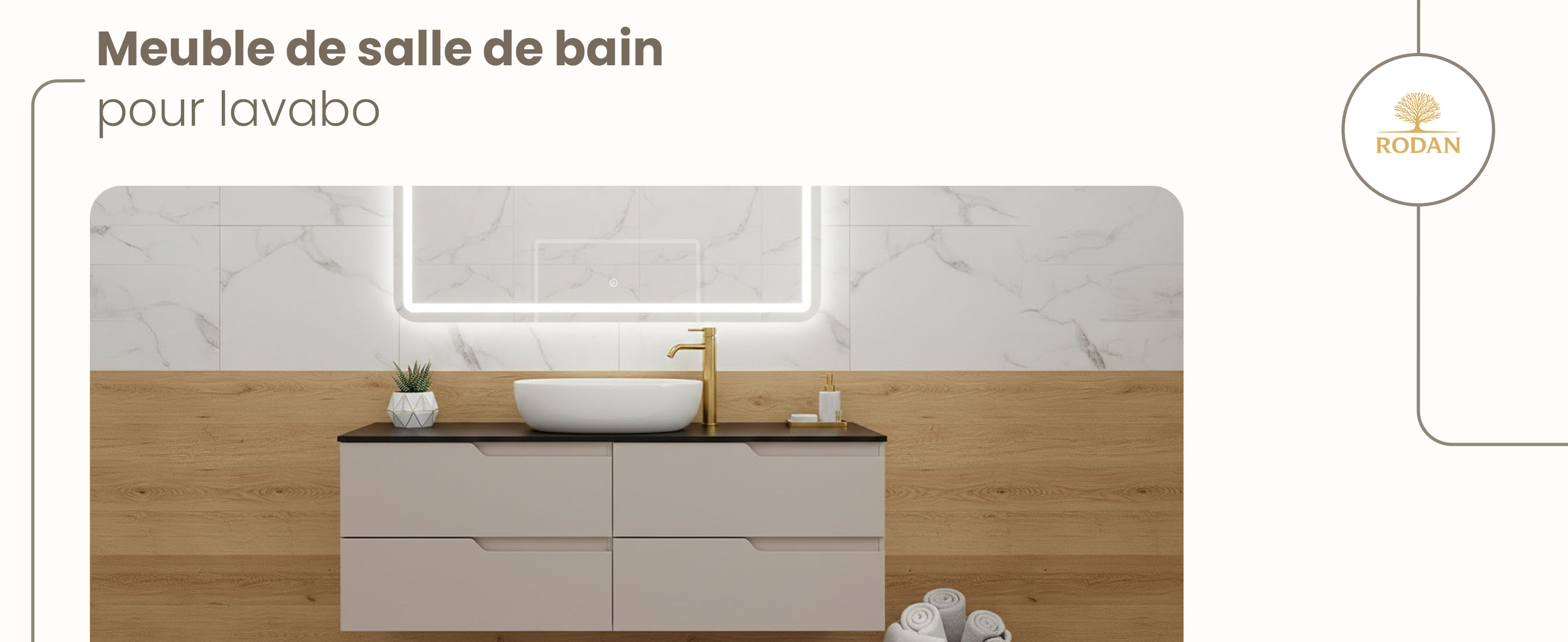 RODAN, meuble de salle de bain, armoire moderne, meuble sous vasque, meuble sous lavabo