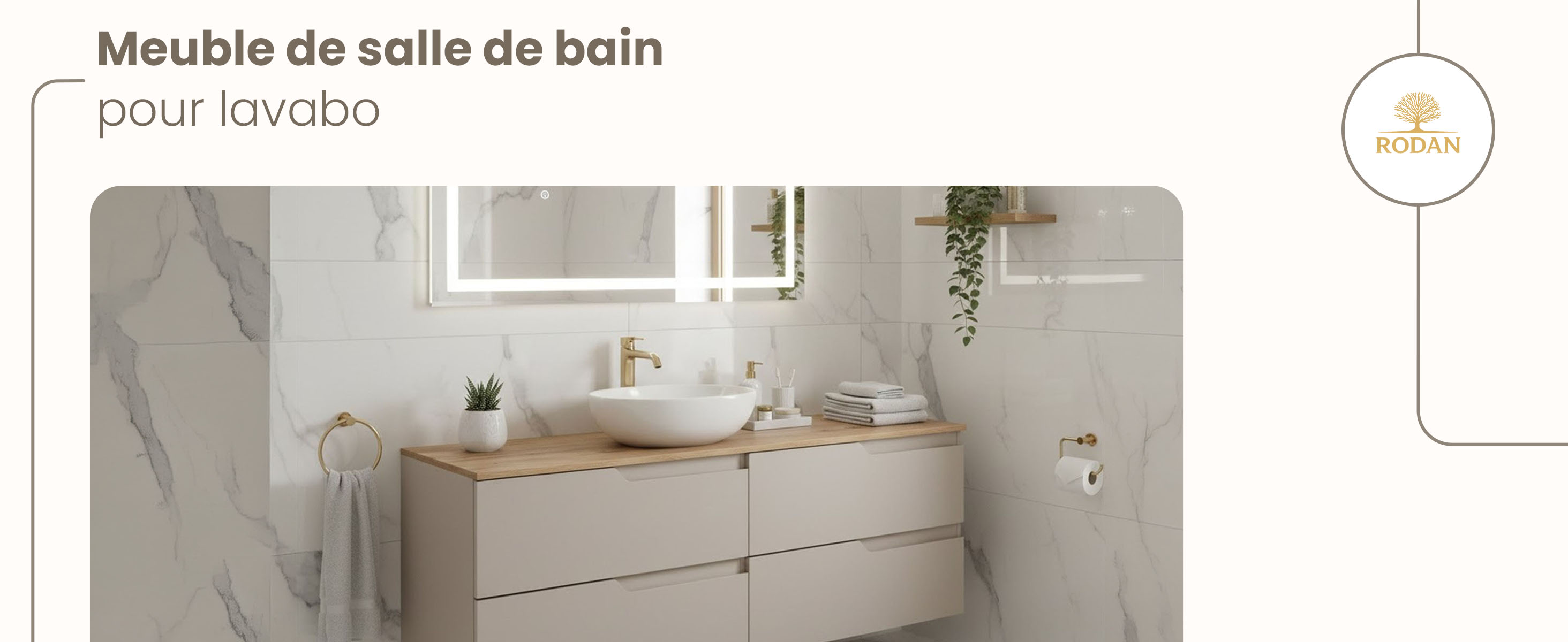 RODAN, meuble de salle de bain, armoire moderne, meuble sous vasque, meuble sous lavabo