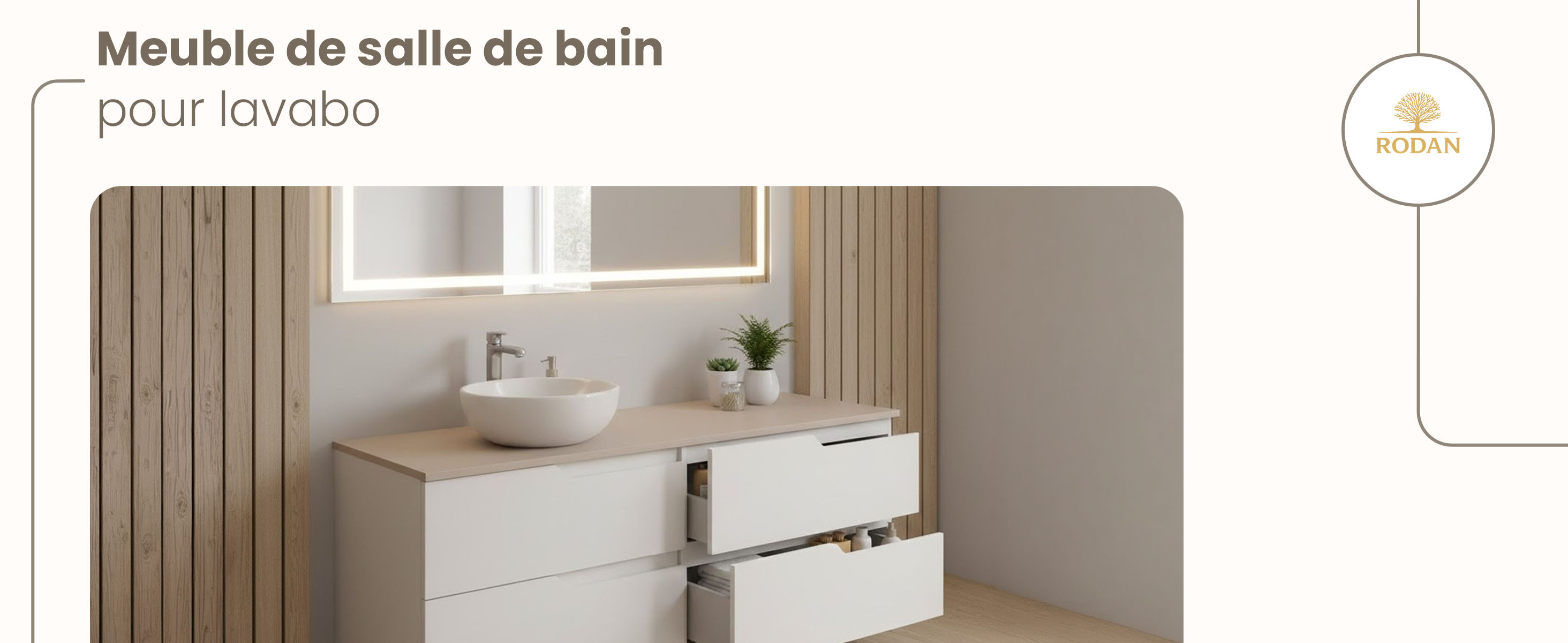 RODAN, meuble de salle de bain, armoire moderne, meuble sous vasque, meuble sous lavabo