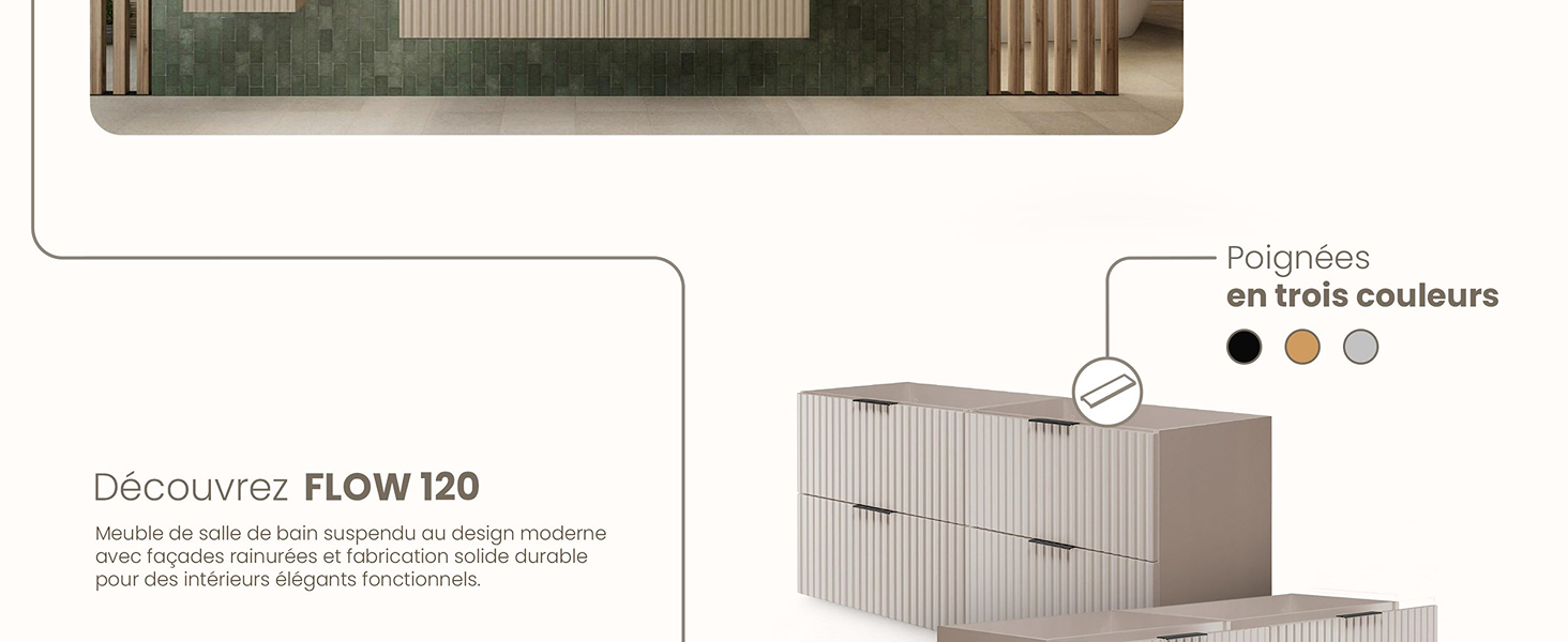 RODAN, meuble de salle de bain, armoire moderne, meuble sous vasque, meuble sous lavabo
