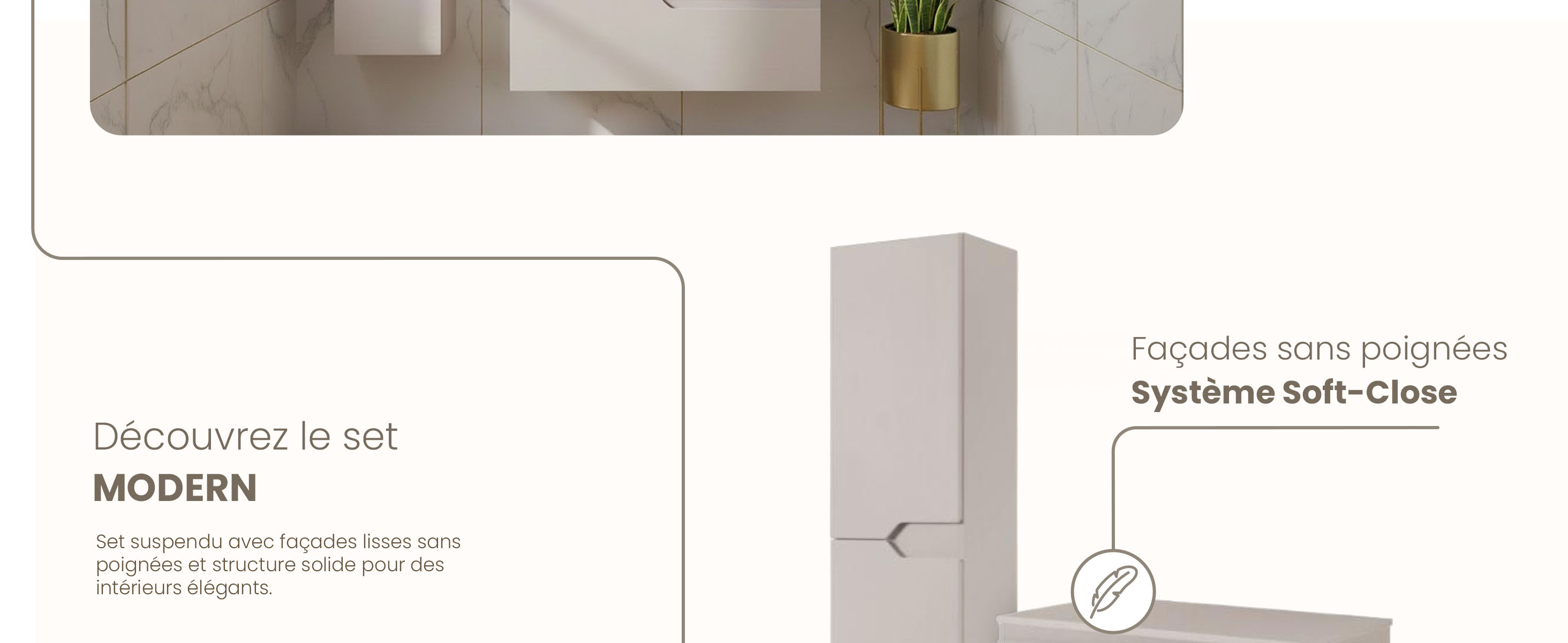 RODAN, meuble de salle de bain, armoire moderne, meuble sous vasque, meuble sous lavabo
