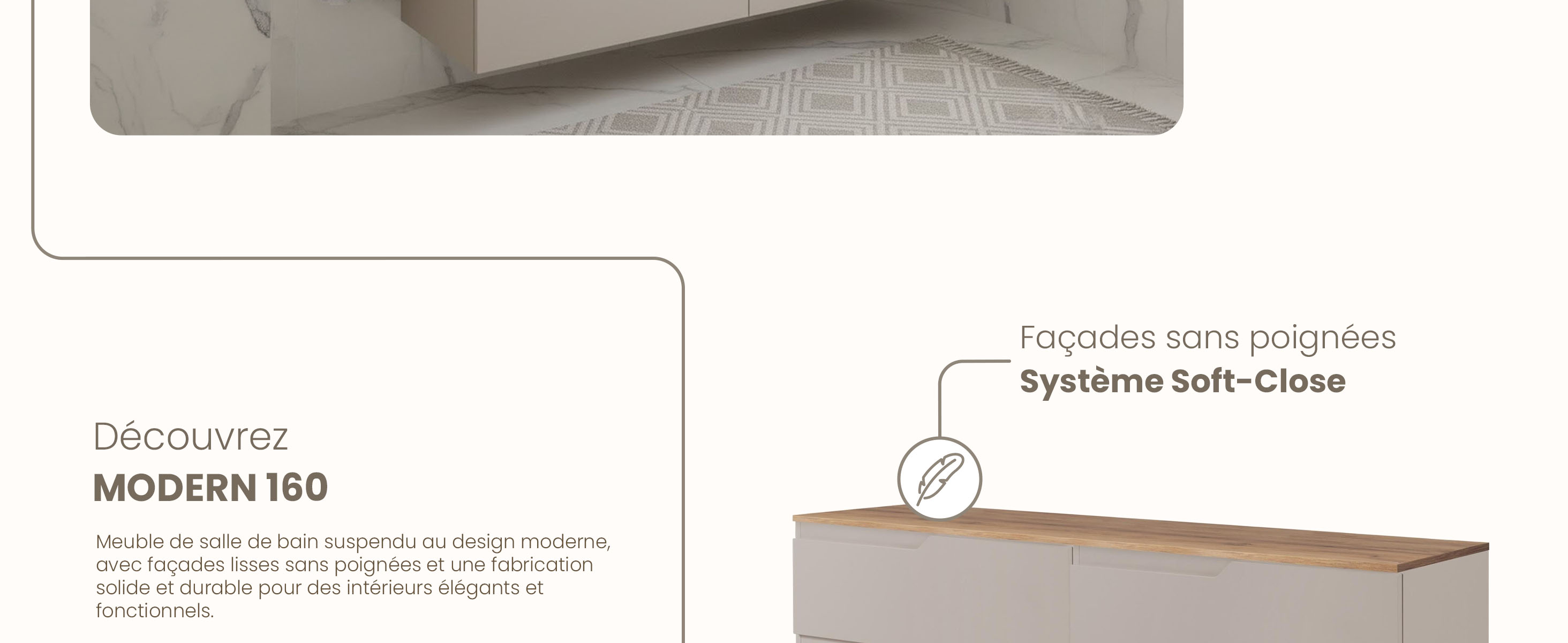 RODAN, meuble de salle de bain, armoire moderne, meuble sous vasque, meuble sous lavabo