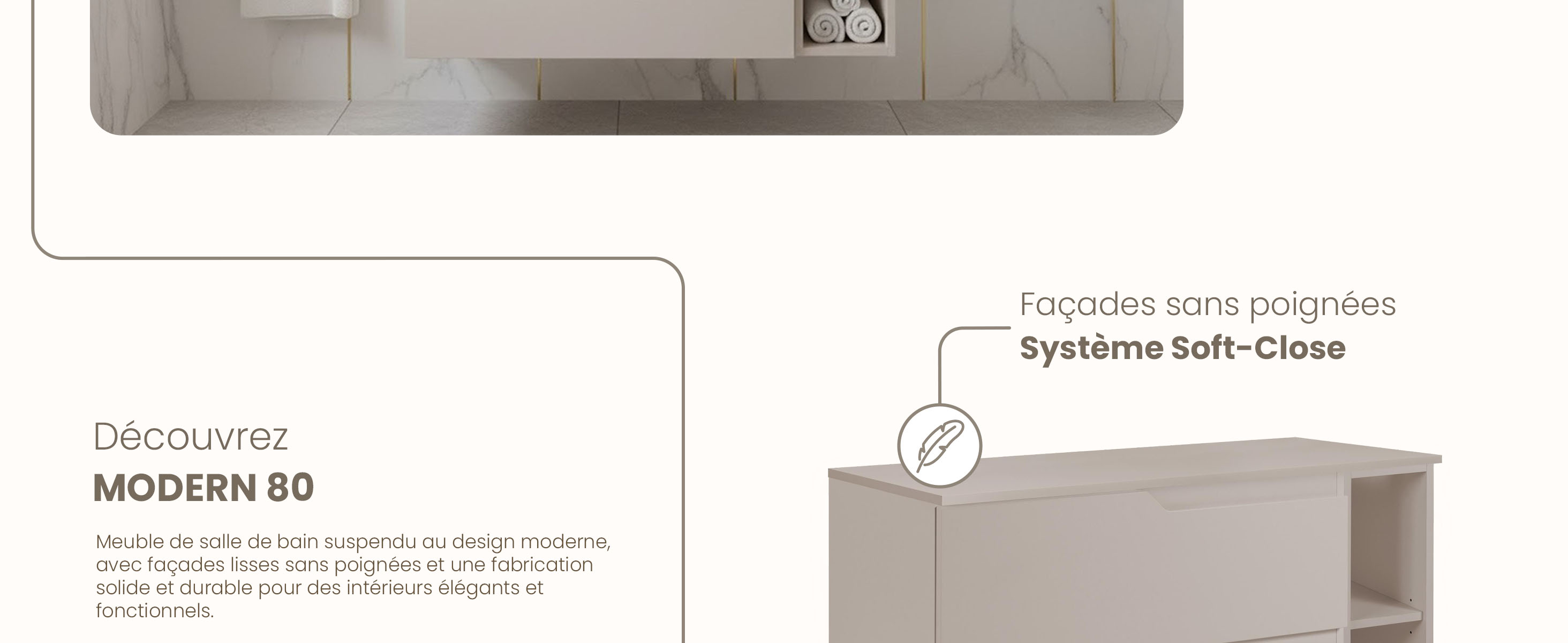 RODAN, meuble de salle de bain, armoire moderne, meuble sous vasque, meuble sous lavabo
