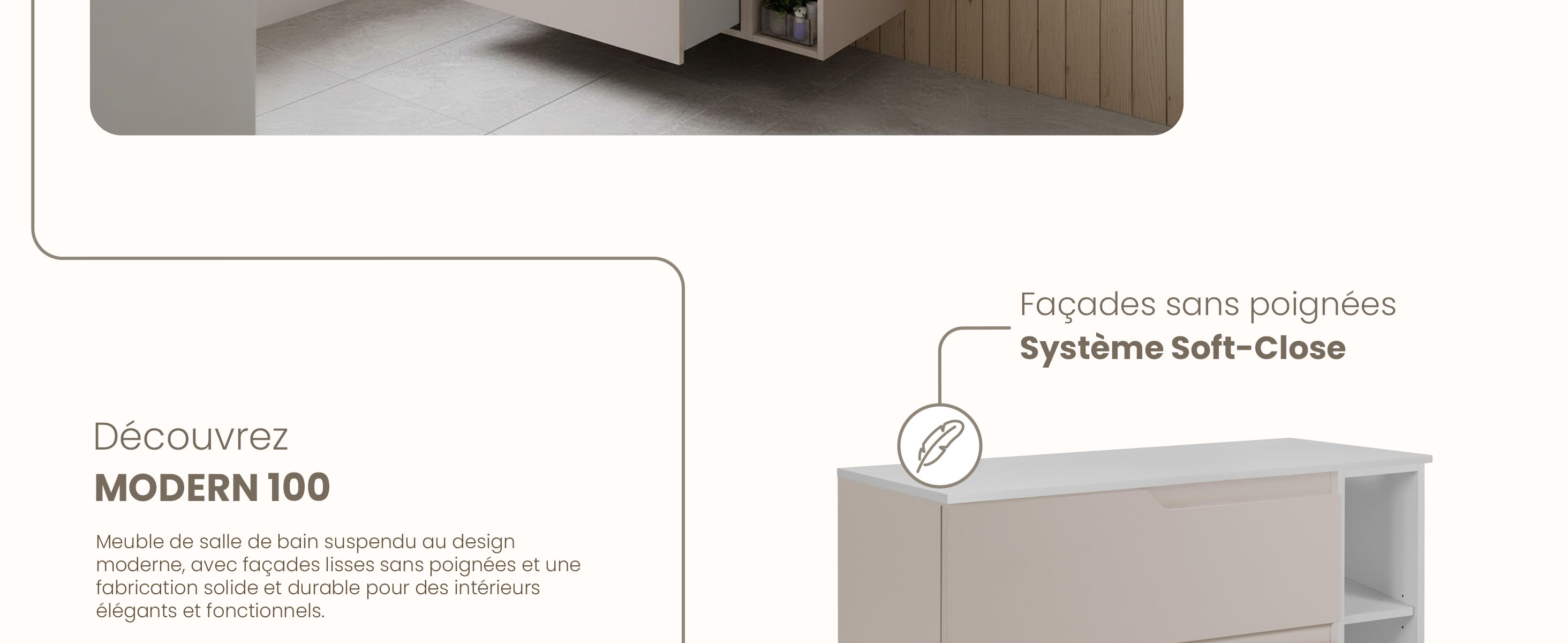 RODAN, meuble de salle de bain, armoire moderne, meuble sous vasque, meuble sous lavabo