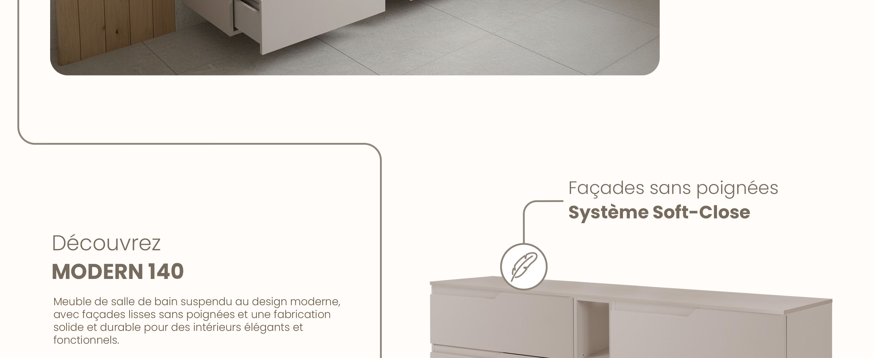 RODAN, meuble de salle de bain, armoire moderne, meuble sous vasque, meuble sous lavabo