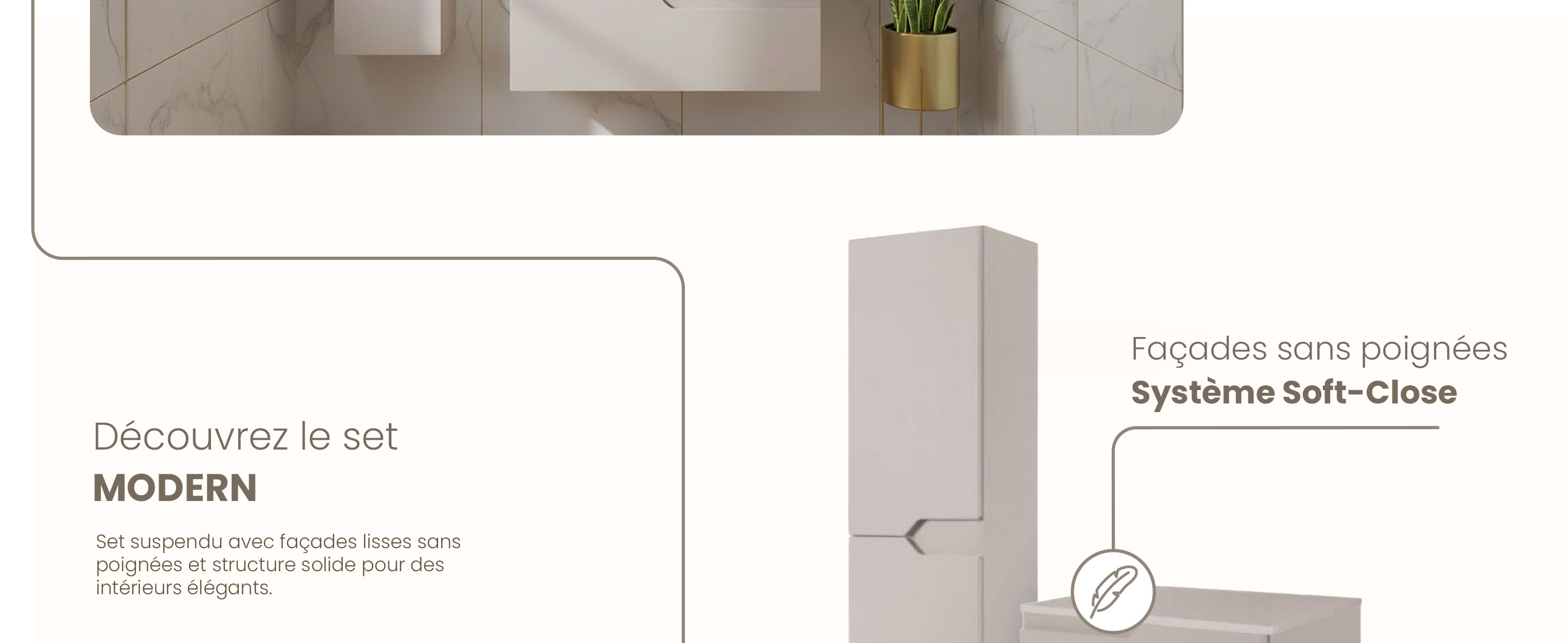 RODAN, meuble de salle de bain, armoire moderne, meuble sous vasque, meuble sous lavabo