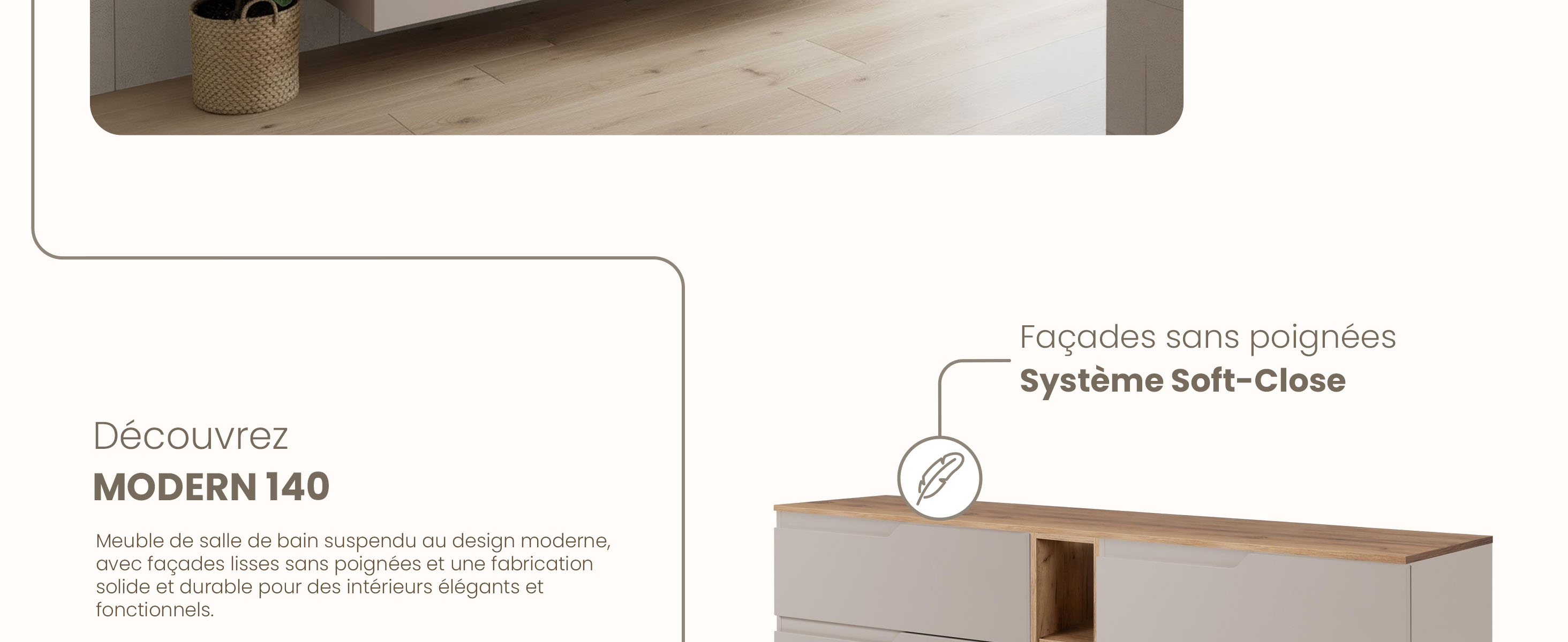 RODAN, meuble de salle de bain, armoire moderne, meuble sous vasque, meuble sous lavabo