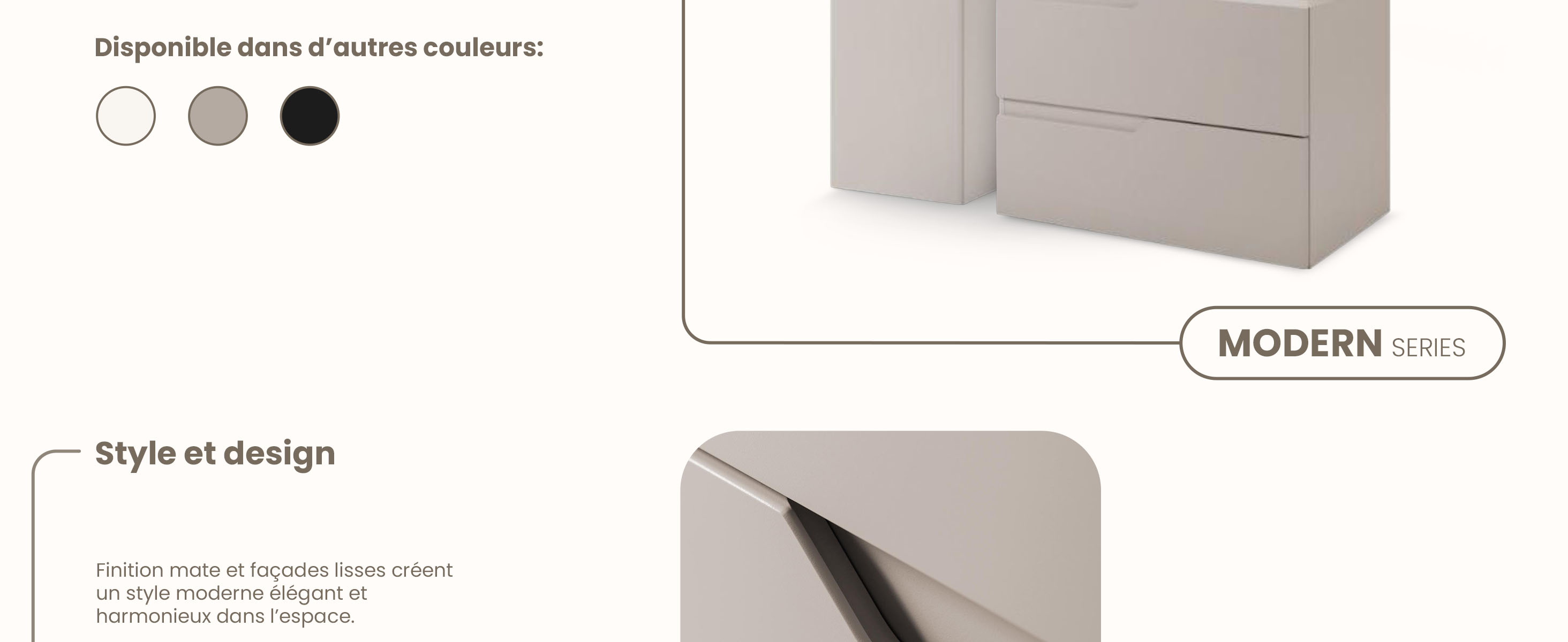 RODAN, meuble de salle de bain, armoire moderne, meuble sous vasque, meuble sous lavabo